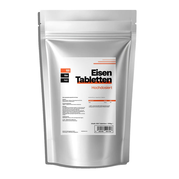 25mg Eisen Bisglycinat Kapseln von dkansnatural – hochdosiertes Eisen Supplement für Blutbildung