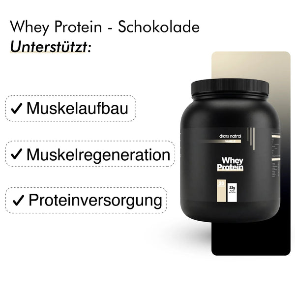 dkansnatural Whey Protein Vanille Dose – hochwertiges Eiweißpulver für Muskelaufbau und Fitness