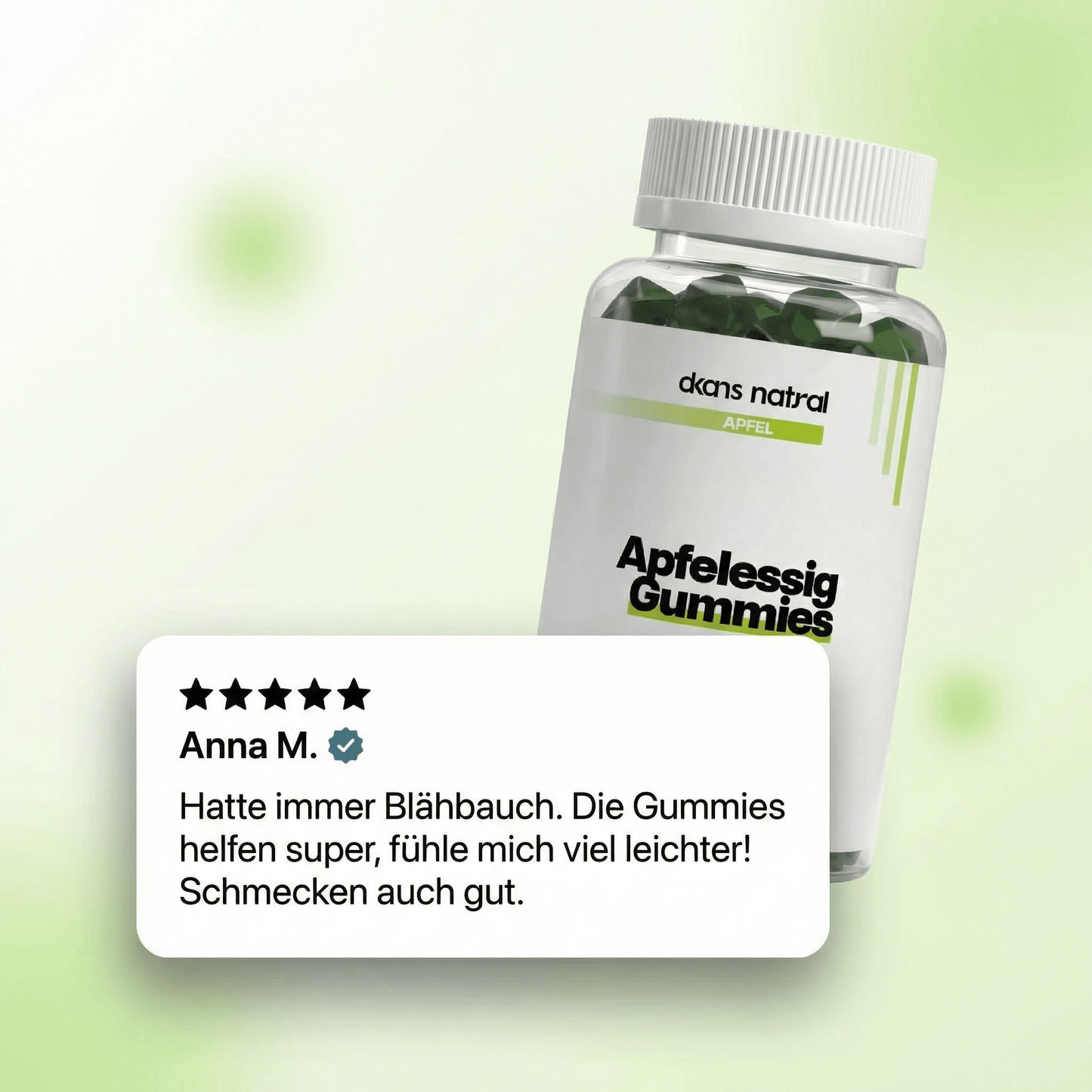 Apfelessig + C + B6 + Chrom Gummies - dkansnatural