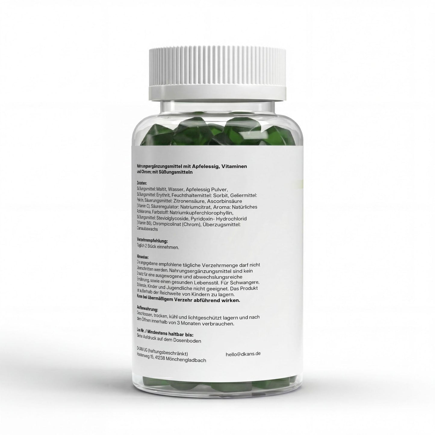 Apfelessig + C + B6 + Chrom Gummies - dkansnatural