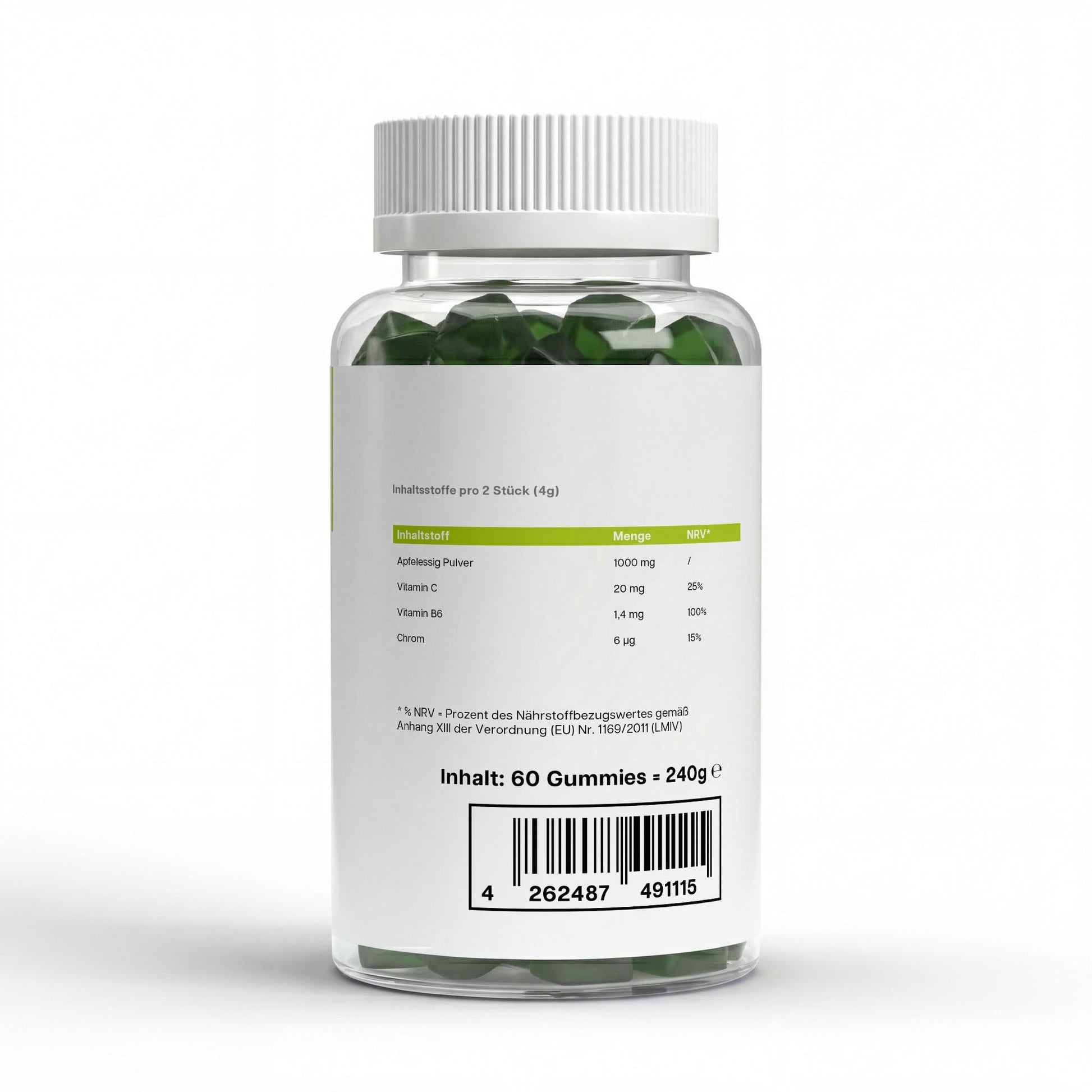 Apfelessig + C + B6 + Chrom Gummies - dkansnatural