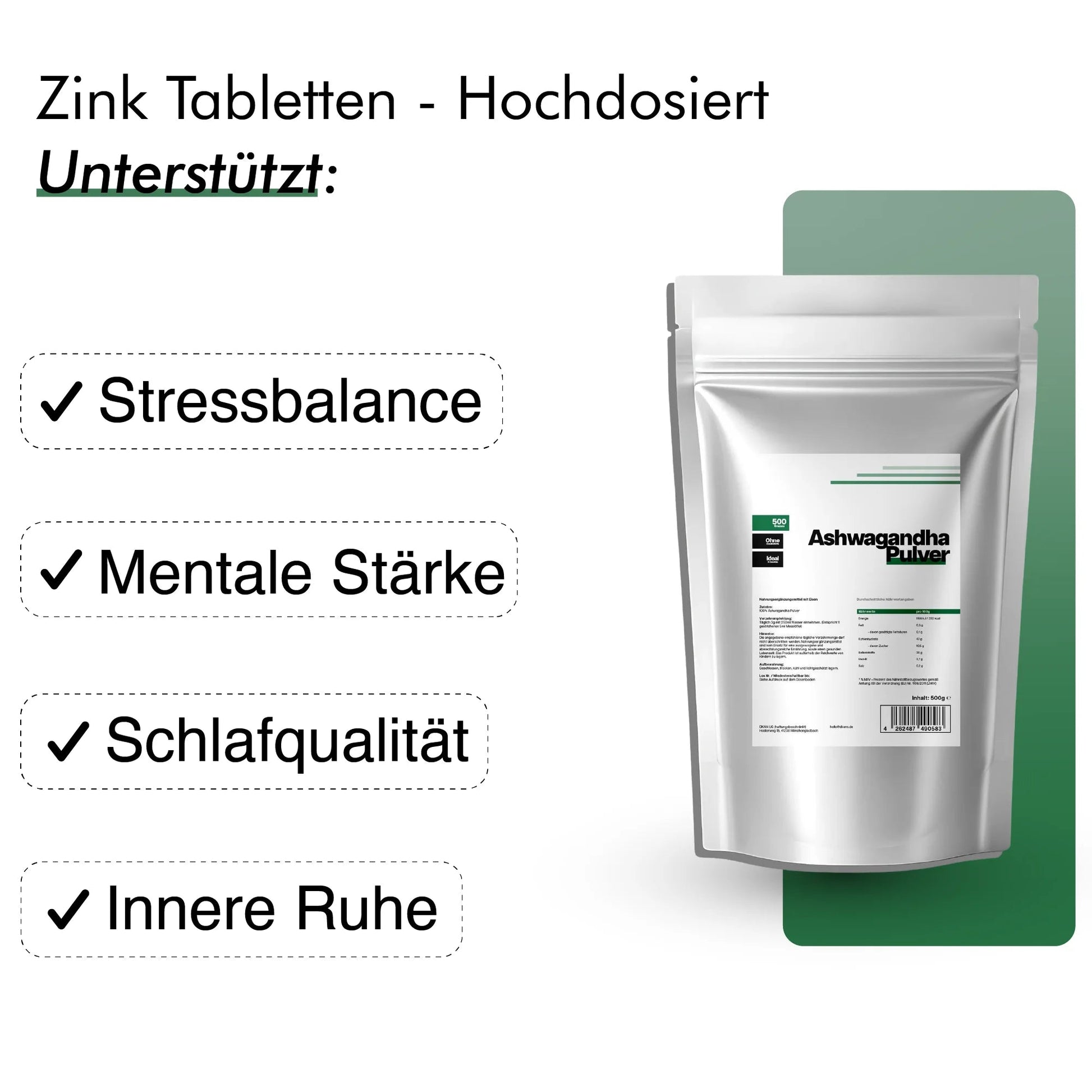 Ashwagandha Pulver - dkansnatural