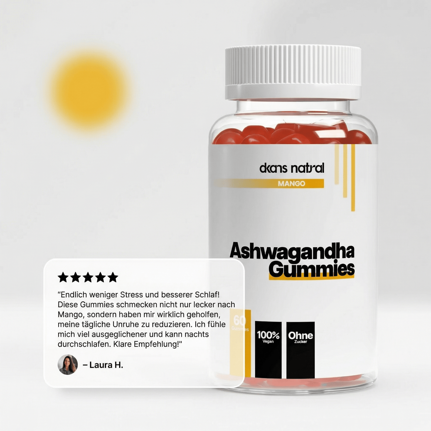 Ashwagandha + Vitamin B6 Gummies - dkansnatural