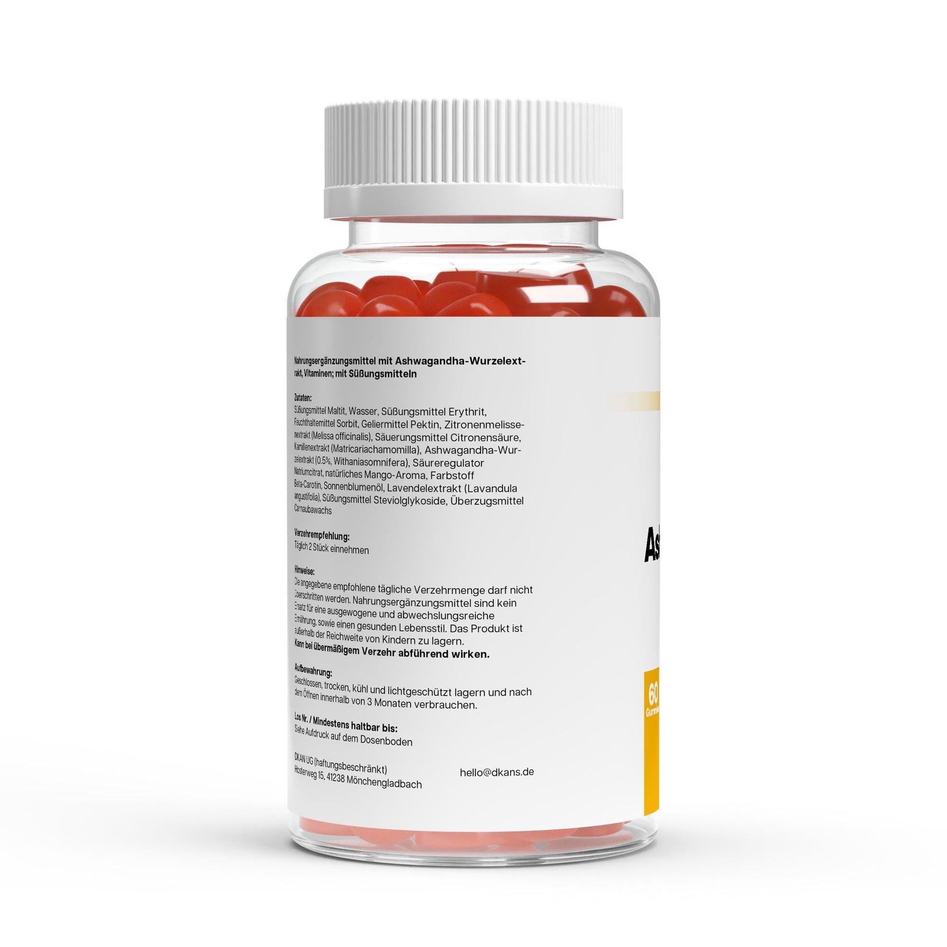 Ashwagandha + Vitamin B6 Gummies - dkansnatural
