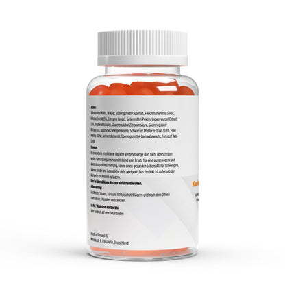 Kurkuma + Ingwer + Schwarzer Pfeffer Gummies - 60 Stk.