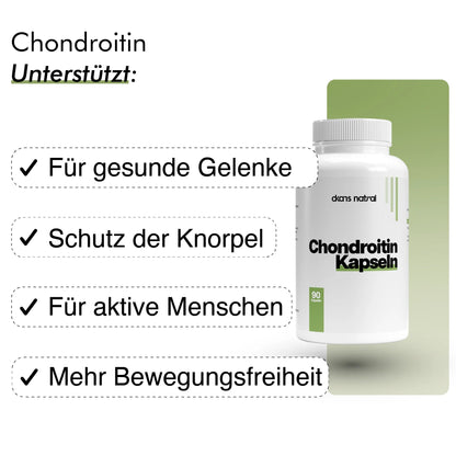 dkansnatural Chondroitin Supplement – Nahrungsergänzungsmittel für Gelenke Knorpel und Arthrose