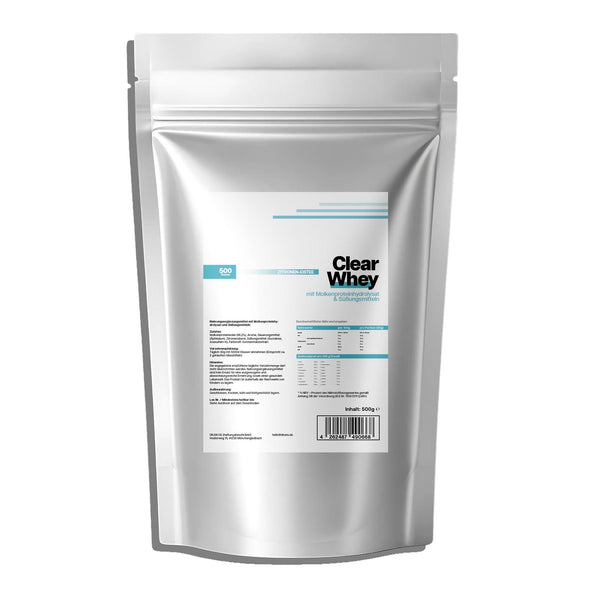 Clear Whey Protein Eistee Zitrone von dkansnatural – transparentes Eiweißgetränk für Sportler
