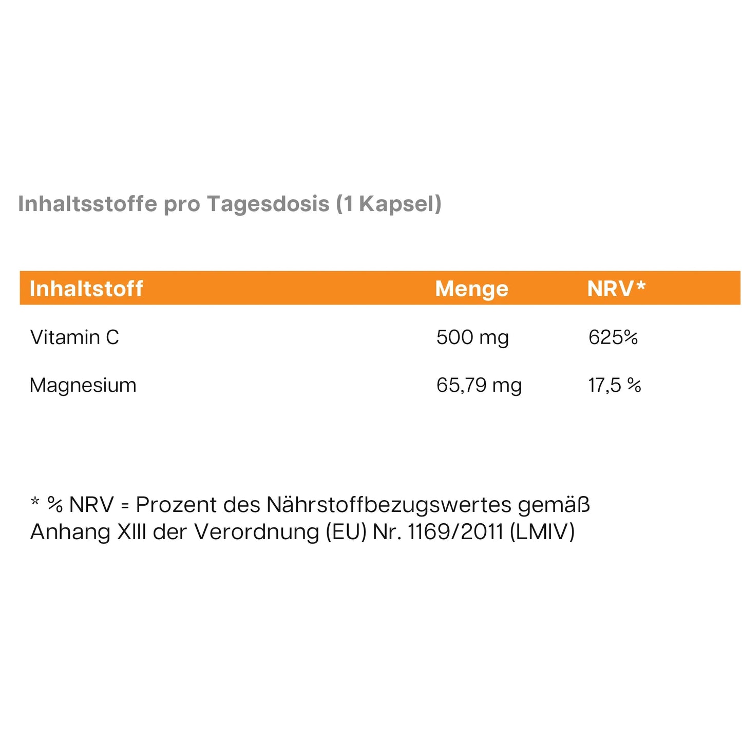 Gepuffertes Vitamin C 500mg + Magnesium - 240 Kapseln - dkansnatural