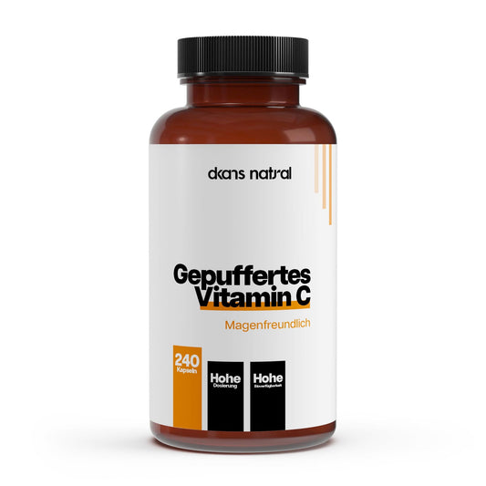 Gepuffertes Vitamin C 500mg + Magnesium - 240 Kapseln - dkansnatural