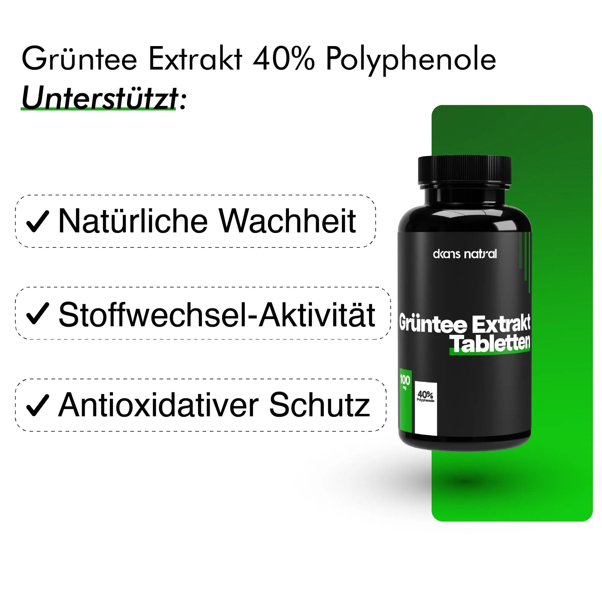 Grüntee Extrakt 40% Polyphenole - dkansnatural