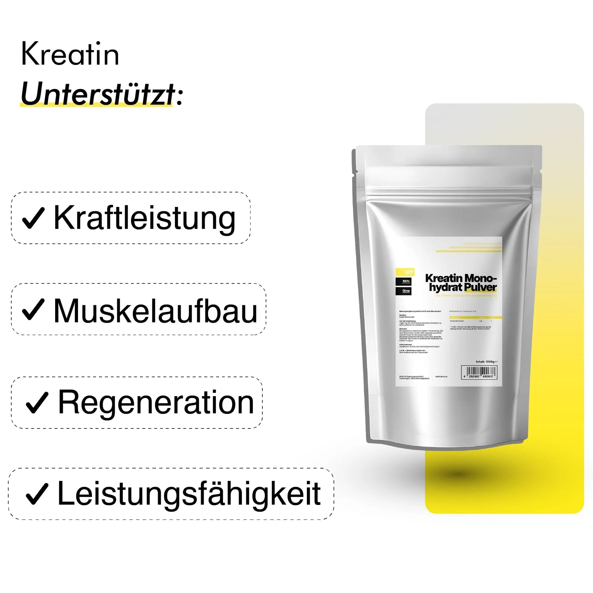 Kreatin Monohydrat - dkansnatural