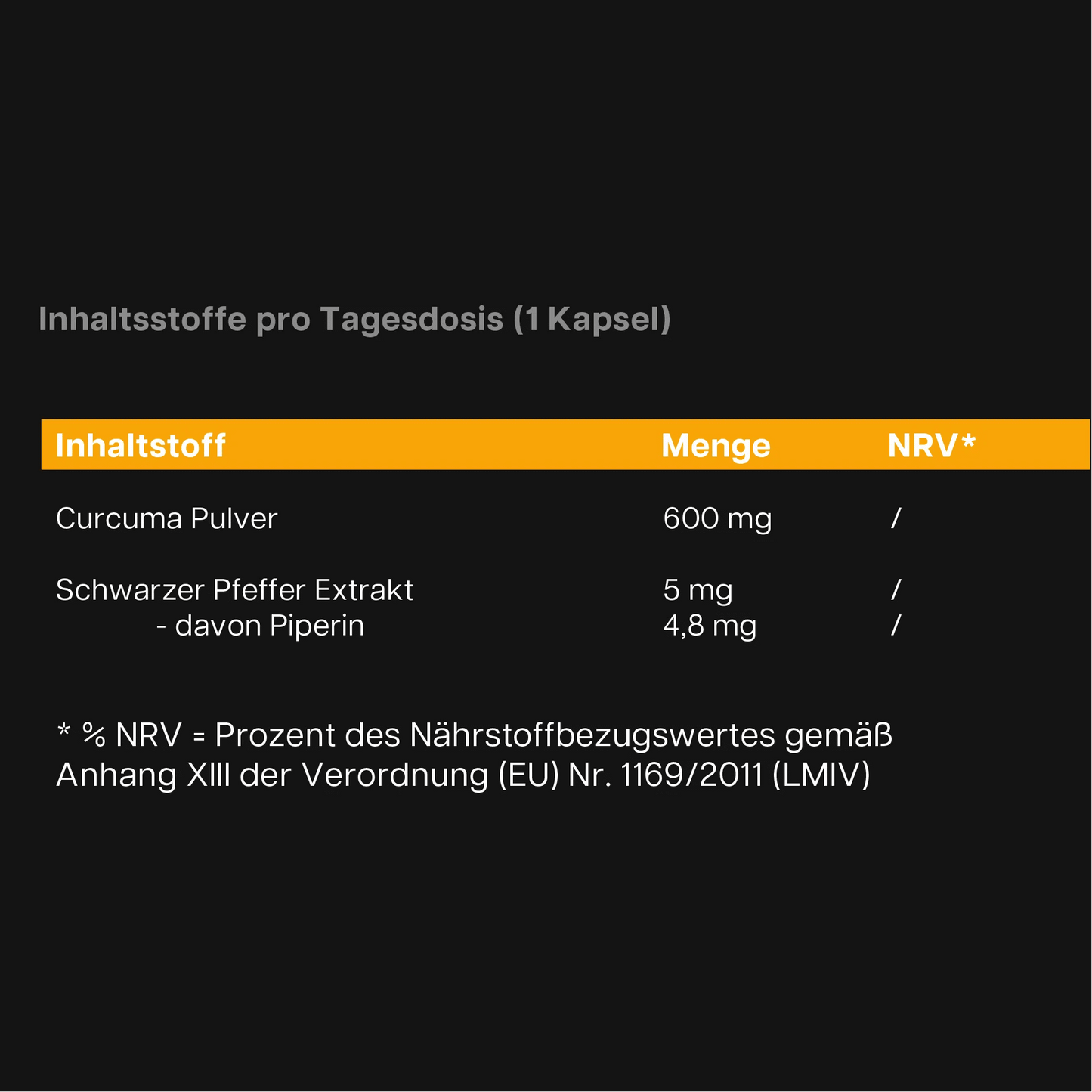 Kurkuma + Piperin - 60 Kapseln - dkansnatural