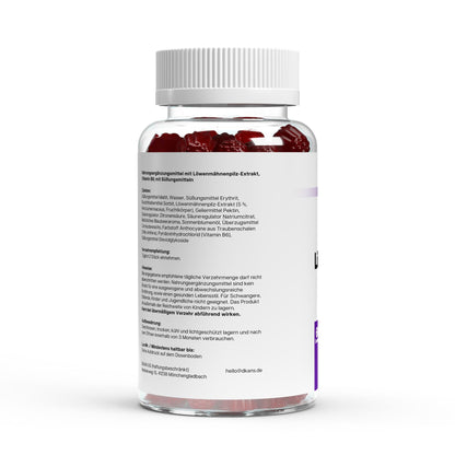 Löwenmähne + Vitamin B6 Gummies - dkansnatural