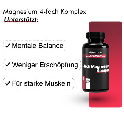 Magnesium 4fach Komplex - dkansnatural