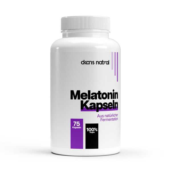 Melatonin Kapseln von dkansnatural – natürliches Schlafhormon für schnelleres Einschlafen