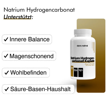 dkansnatural Natrium Kapseln magensaftresistent – Natriumchlorid Nahrungsergänzungsmittel für Elektrolythaushalt