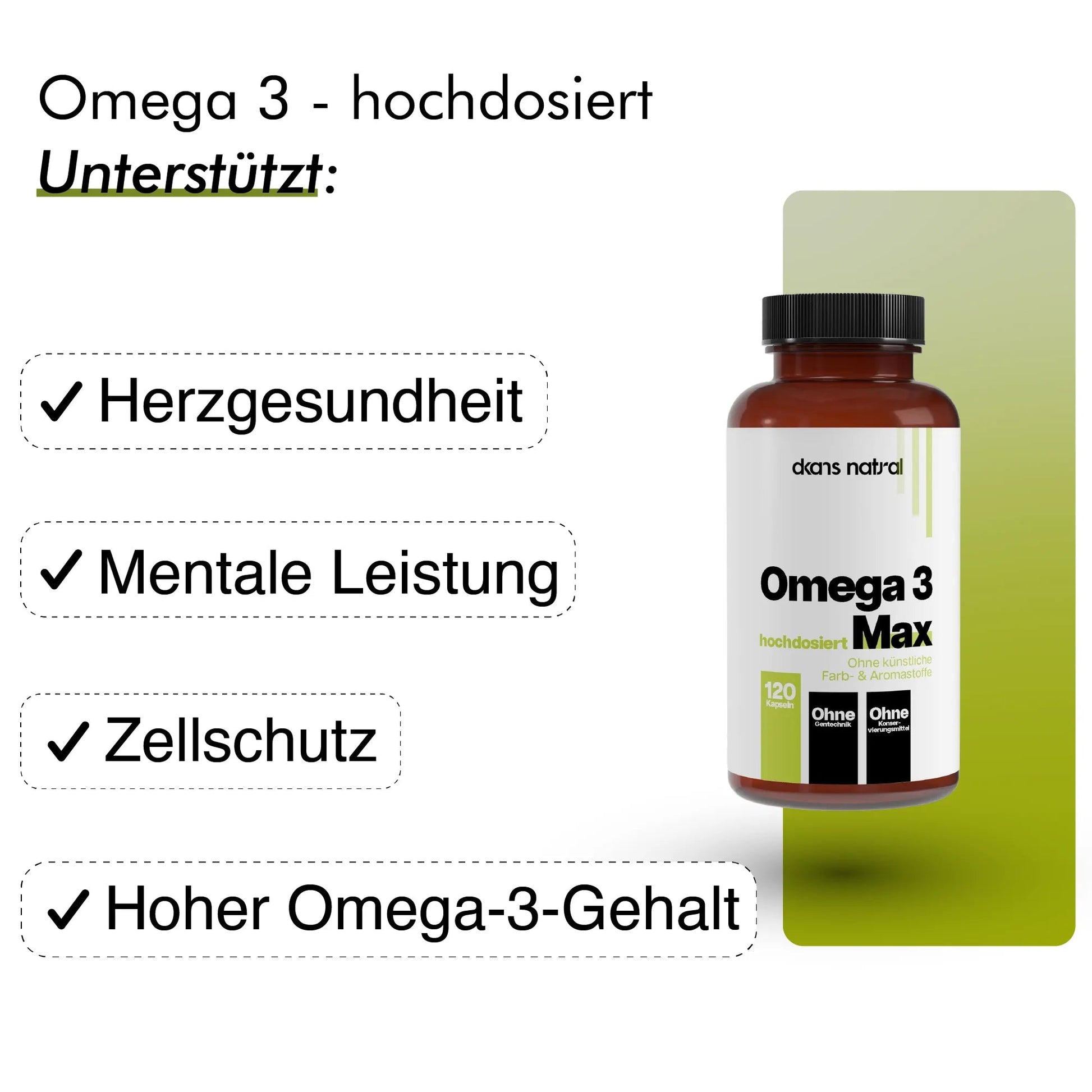 Omega 3 Max 35/25 - 120 Softgels - dkansnatural