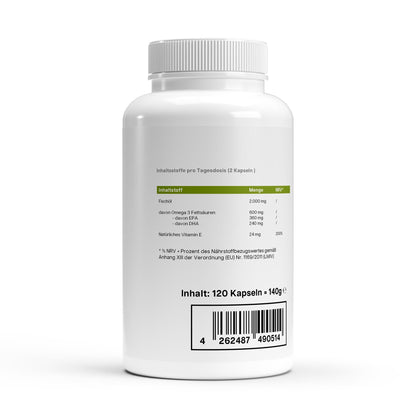 dkansnatural Omega 3 Lifestyle – EPA DHA Fischöl Kapseln für Entzündungshemmung und Herzgesundheit