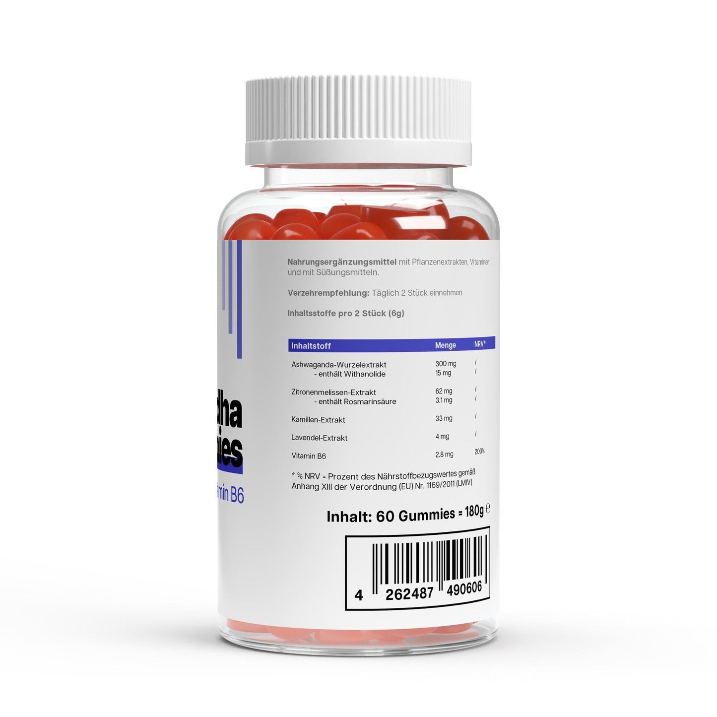 Premium Ashwagandha Gummies 300 + Vitamin B6, - dkansnatural