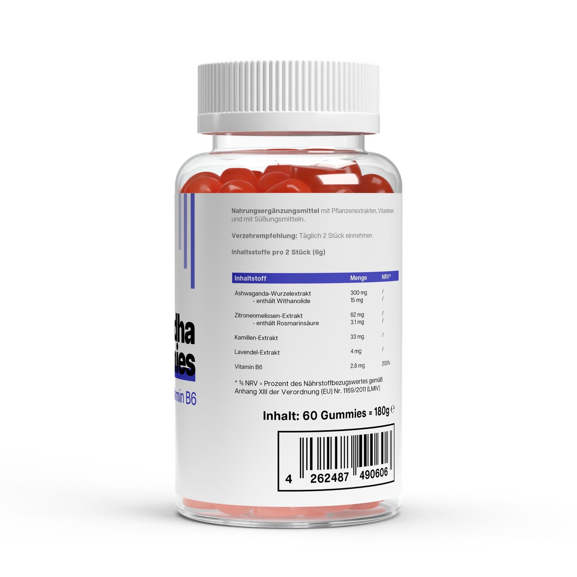 Premium Ashwagandha Gummies 300 + Vitamin B6, - dkansnatural