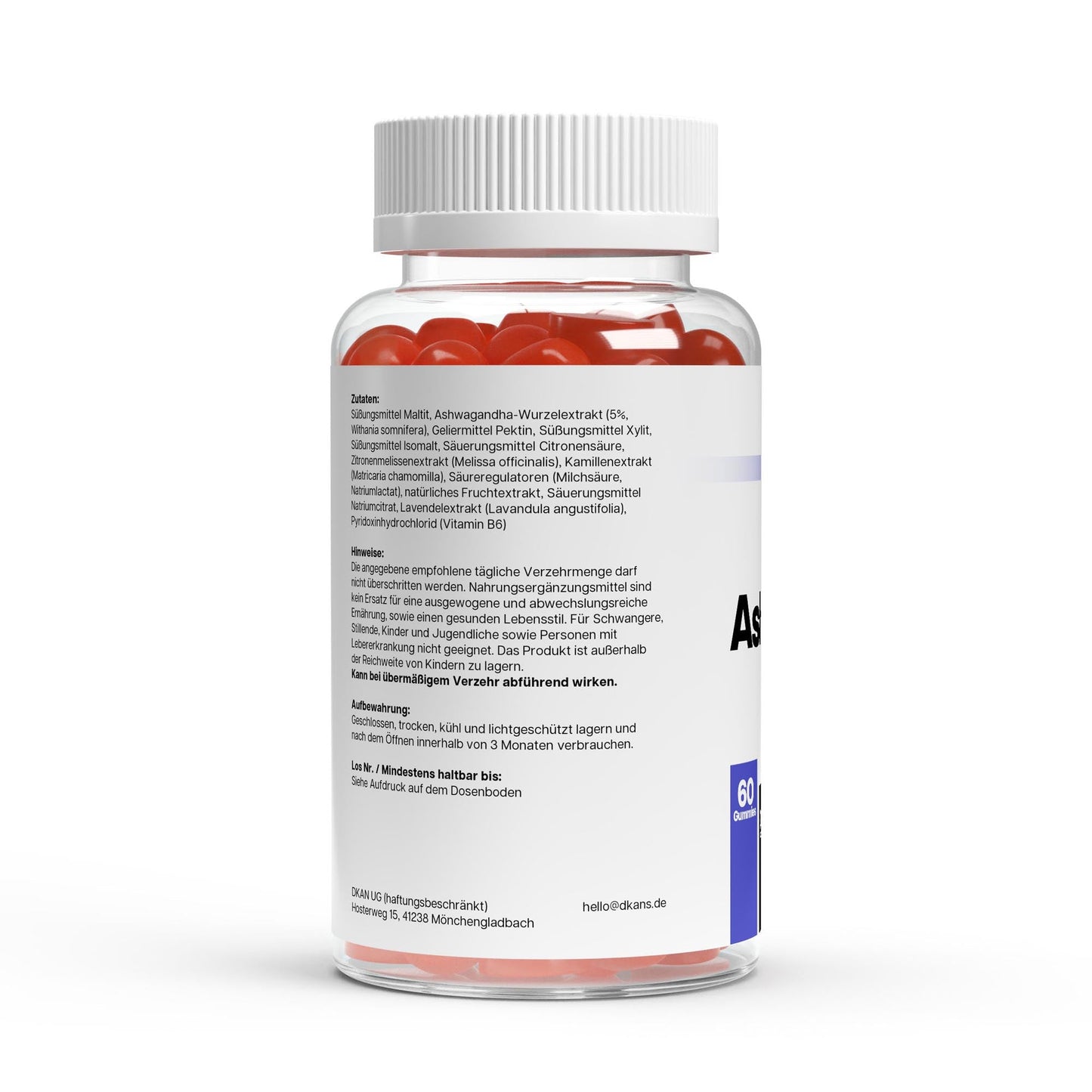 Premium Ashwagandha Gummies 300 + Vitamin B6, - dkansnatural