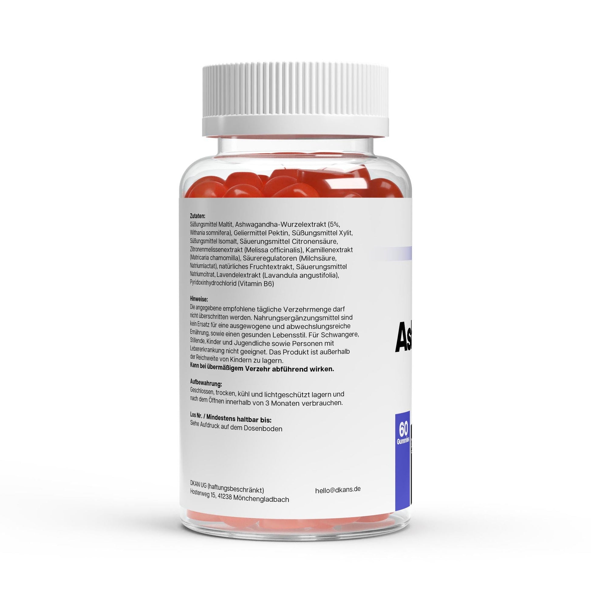 Premium Ashwagandha Gummies 300 + Vitamin B6, - dkansnatural