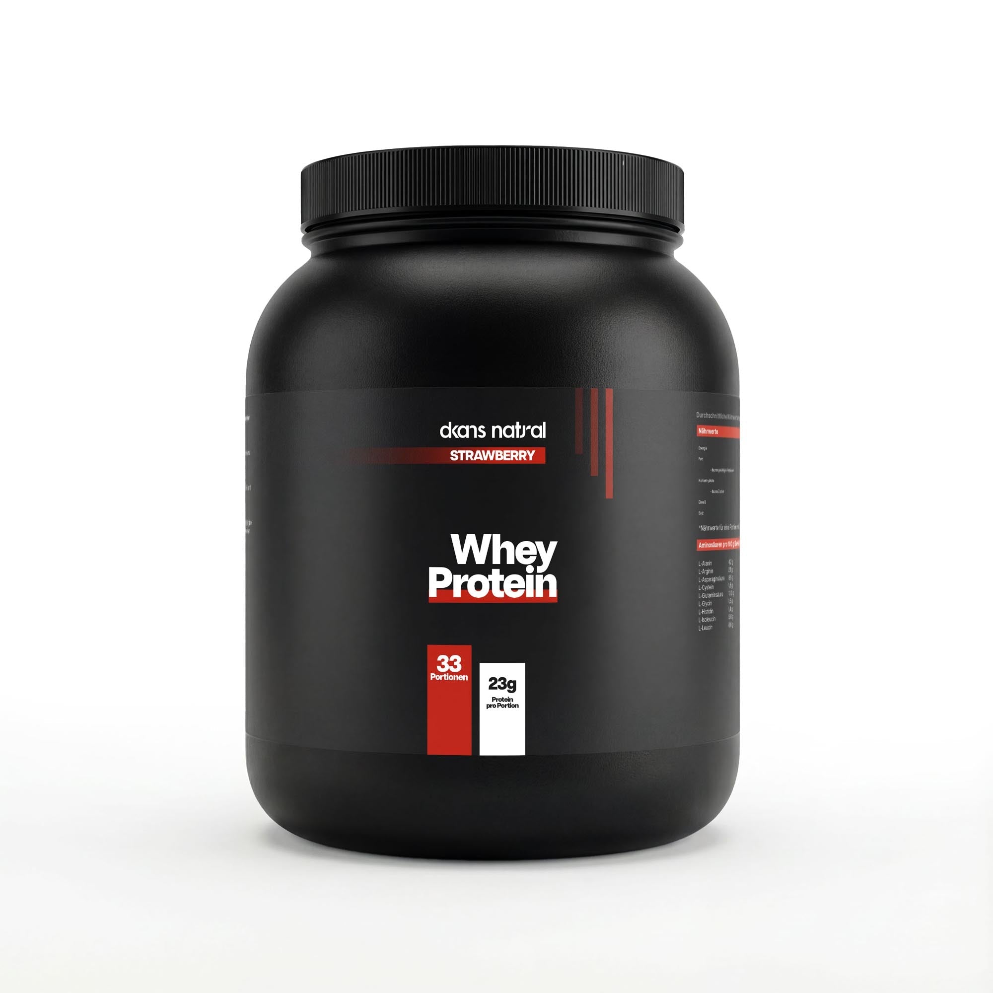 Premium Whey Protein Erdbeere - dkansnatural