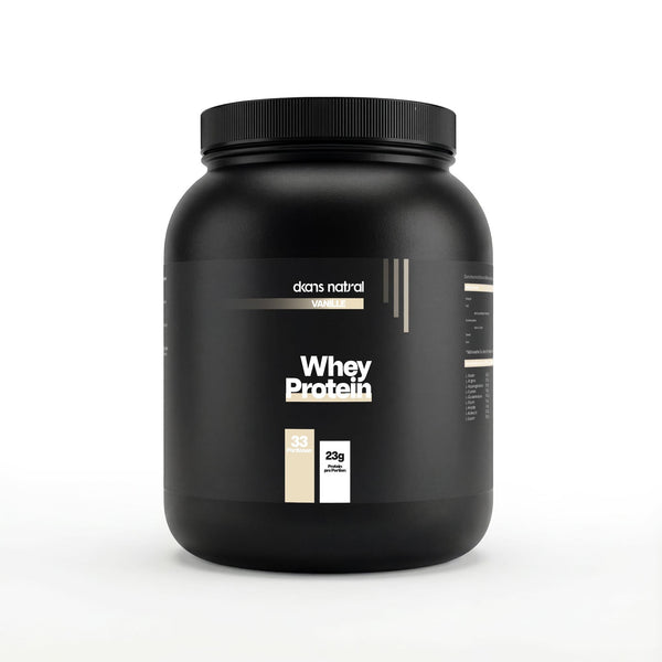 Premium Whey Protein Vanille von dkansnatural – 25g Protein pro Portion, cremiger Vanillegeschmack