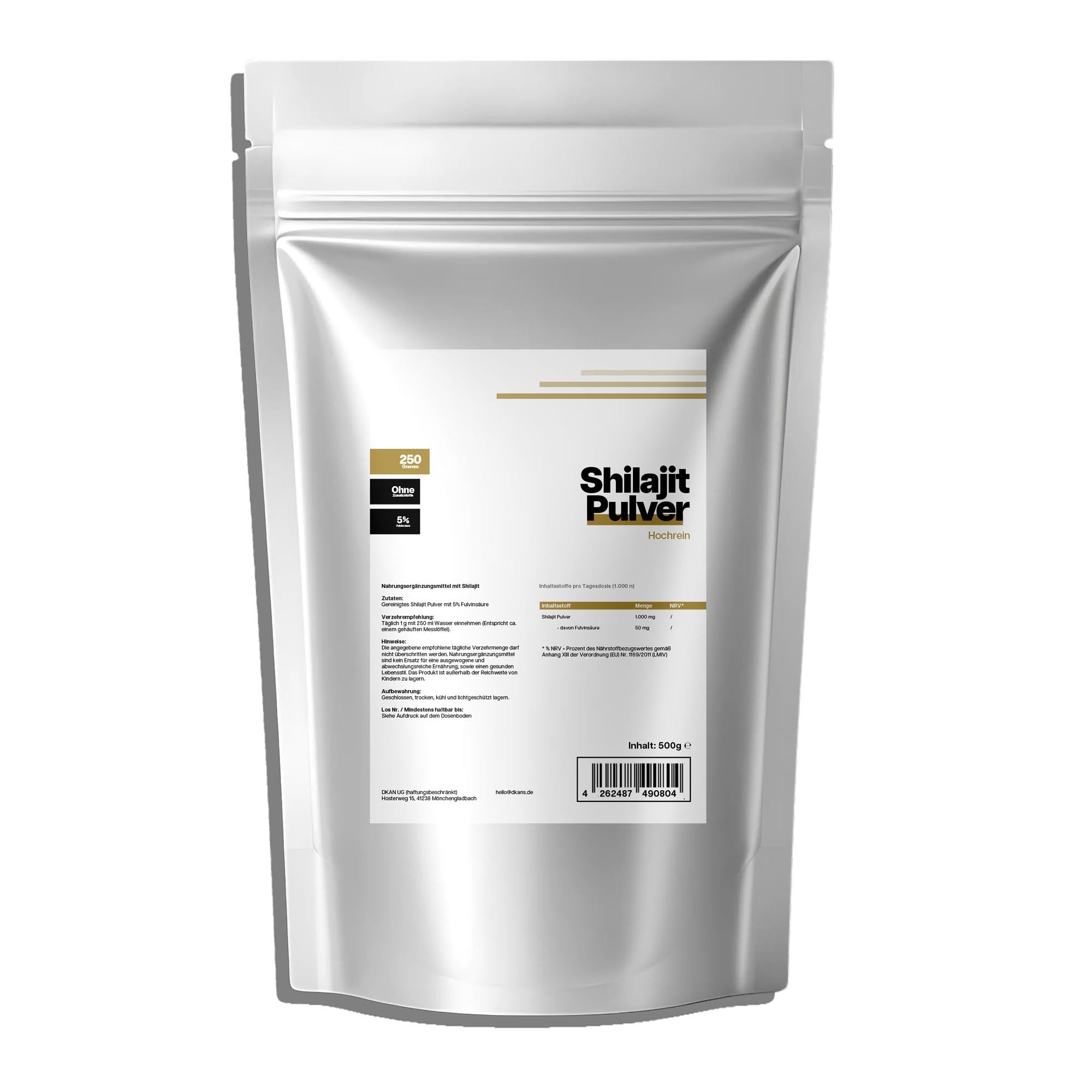 Shilajit Pulver - 5% Fulvinsäure - dkansnatural