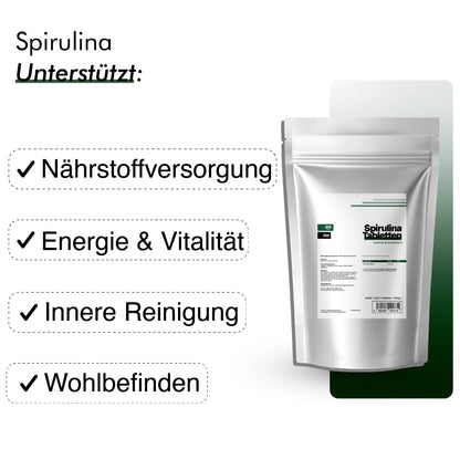 dkansnatural Spirulina Dose – Mikroalgen Supplement für Energie Entgiftung und Immunsystem