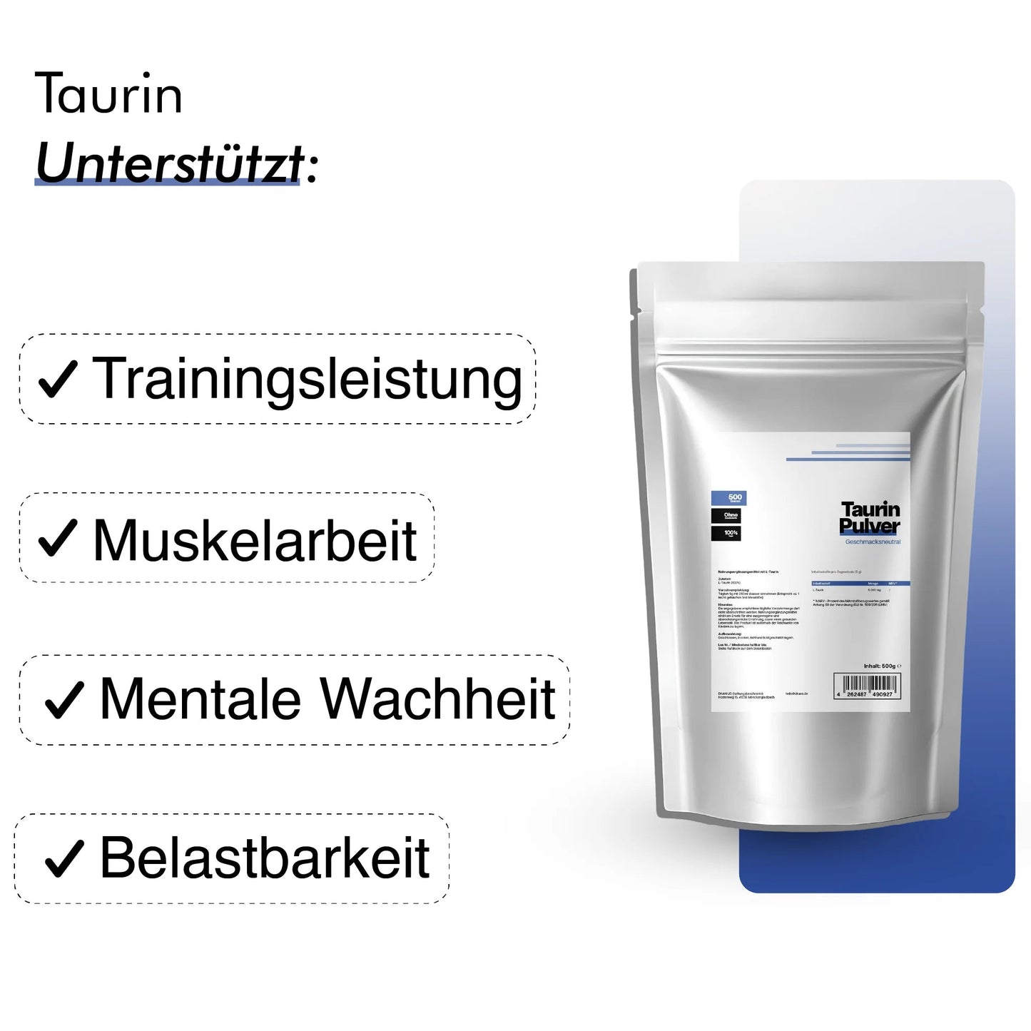 Taurin Pulver - dkansnatural