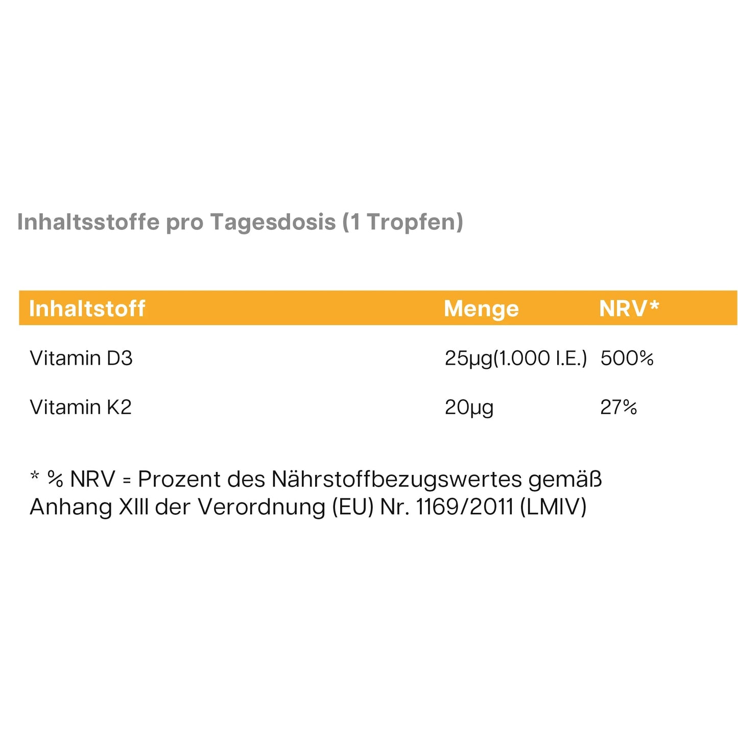 Vitamin D3 + K2 - 1.700 Tropfen (1.000 I.E.) - dkansnatural