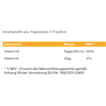 Vitamin D3 + K2 - 1.700 Tropfen (1.000 I.E.) - dkansnatural